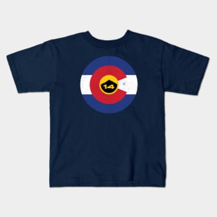 Colorado 14er Flag Roundel Kids T-Shirt